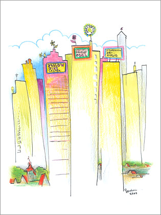Illustration f?r Die Rheinpfalz / Lan-hattan 